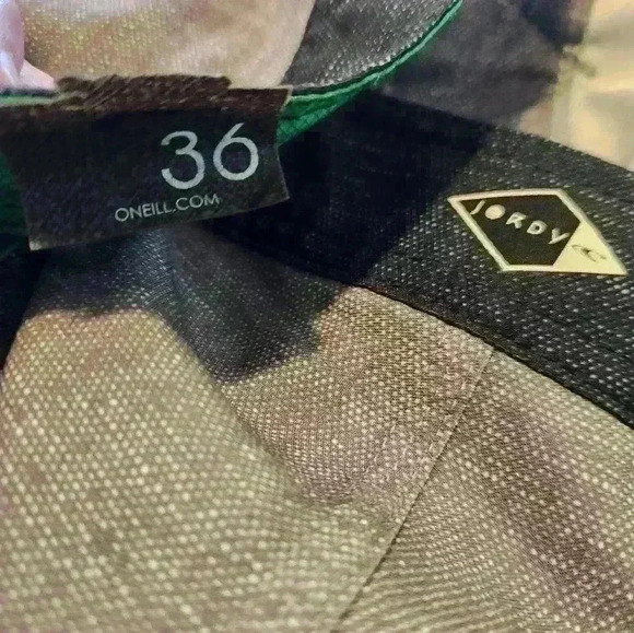 O'Neill Men's Jordy Freak Board Shorts size 36 blue green yellow swim trunks - Picture 4 of 11